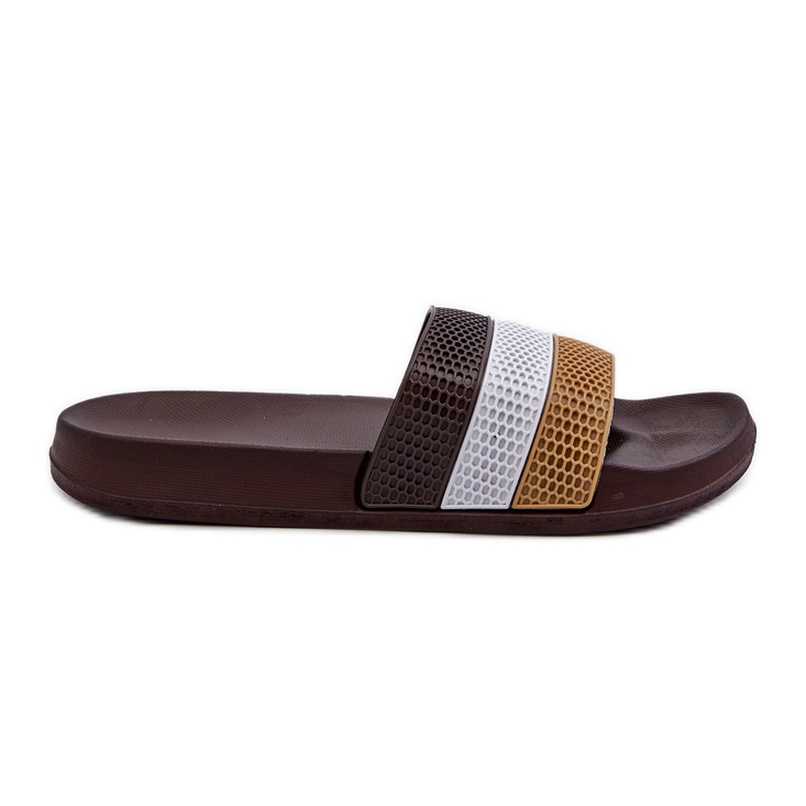 Classic Men's Flip-Flops With Straps, Brown Sylri