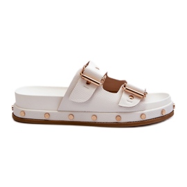 Women's Flip-flops on the Big Star Platform NN274081 White