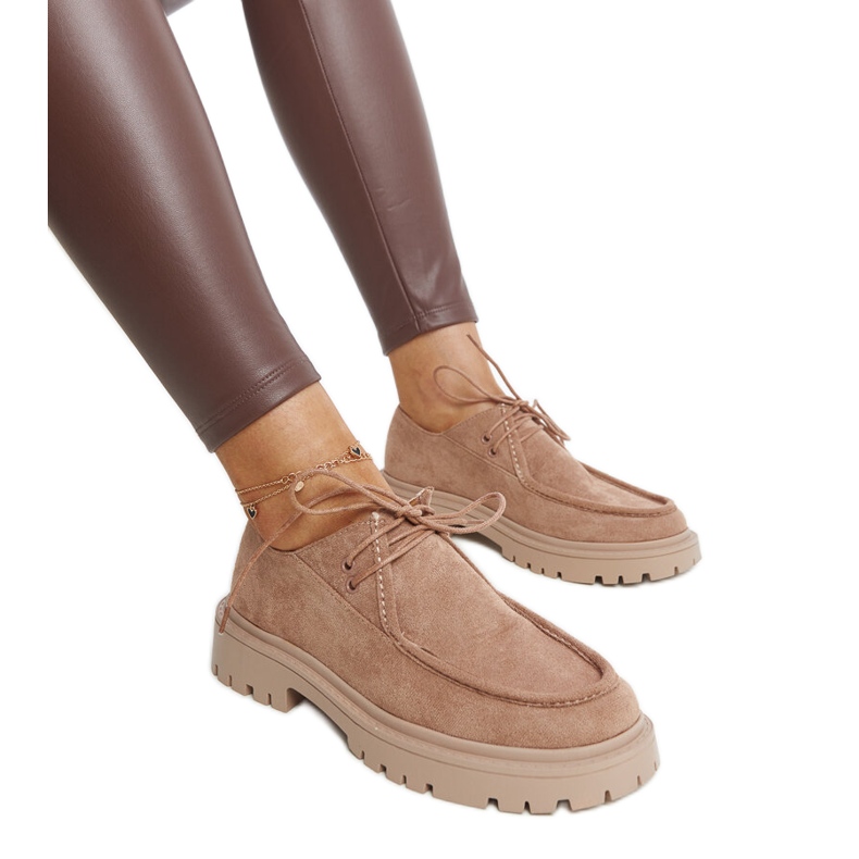 Brown suede classic Keiko shoes