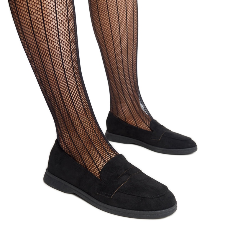 Black suede Nibras loafers