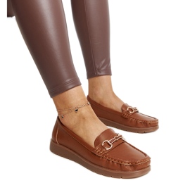 Anisah brown buckle moccasins Anisah brown buckle moccasins