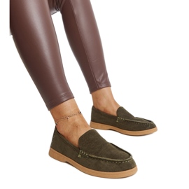 Dark green suede shoes from Rumay