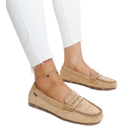 Nafisah brown suede loafers