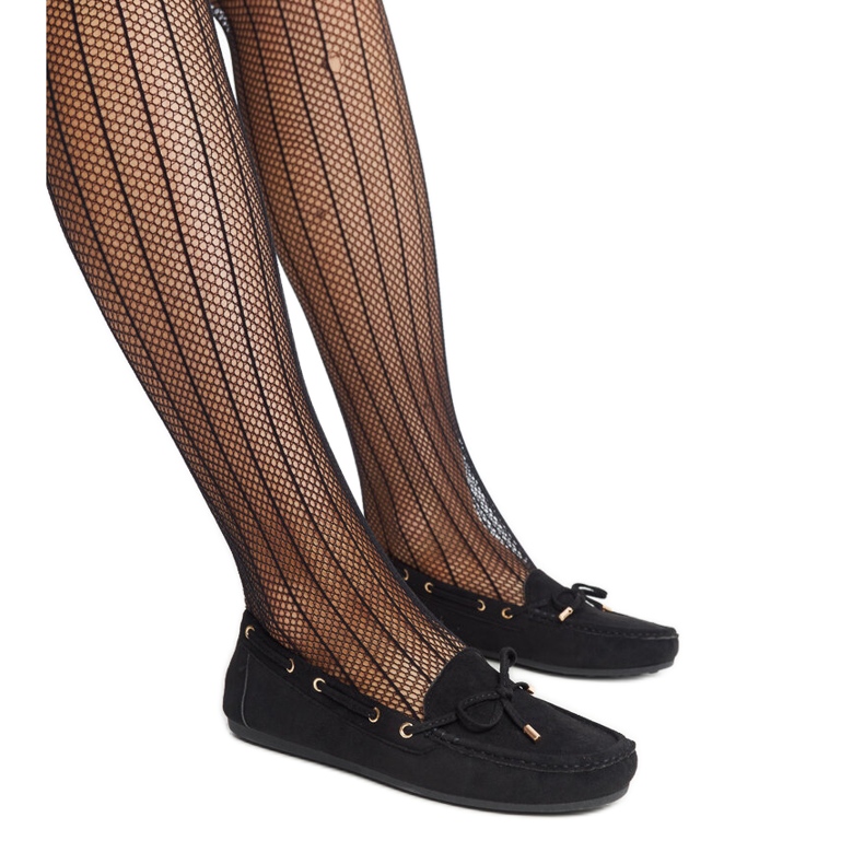 Black suede loafers by Aneesa Black suede loafers by Aneesa