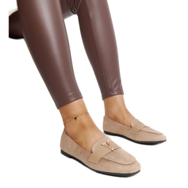 Brown moccasins with Namal decoration