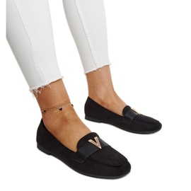 Black moccasins with Namal decoration