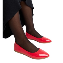 Red patent ballet flats by Brankica Red patent ballet flats by Brankica