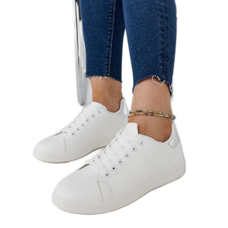 White platform sneakers by Hagosa