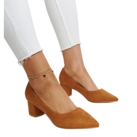 Brown Araxi high-heeled pumps