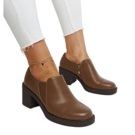 Brown Lavia high-heeled shoes