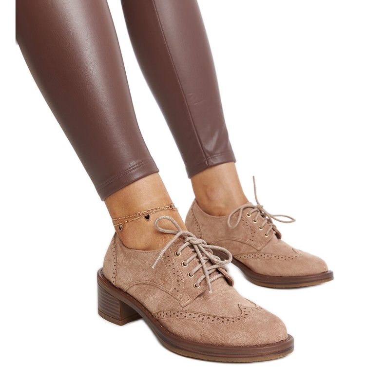Brown suede high-heeled shoes by Tigard Brown suede high-heeled shoes by Tigard