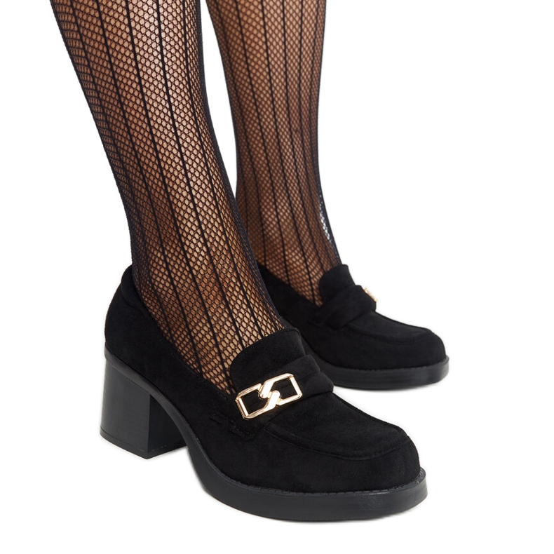 Black Aludra high-heeled pumps