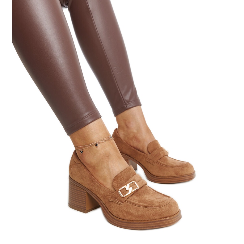 Brown Aludra high-heeled pumps
