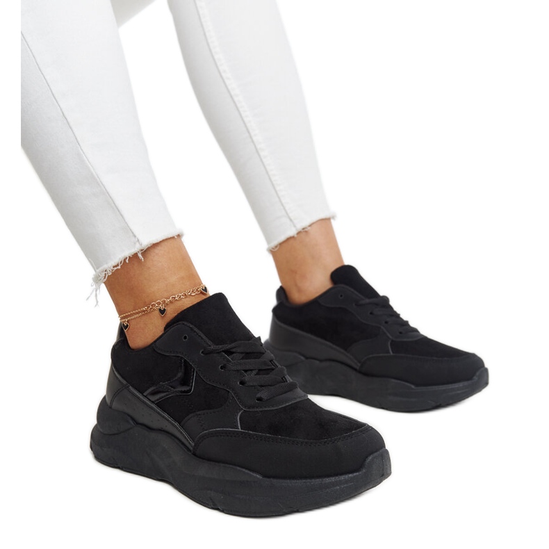 Black Nereida platform sneakers