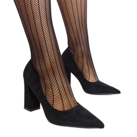 Black Leea high heel pumps