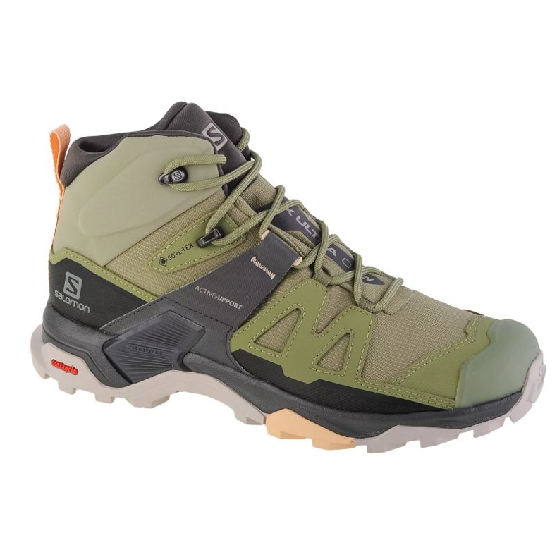 Salomon X Ultra 4 Mid Gtx shoes 416251 green Salomon X Ultra 4 Mid Gtx shoes 416251 green