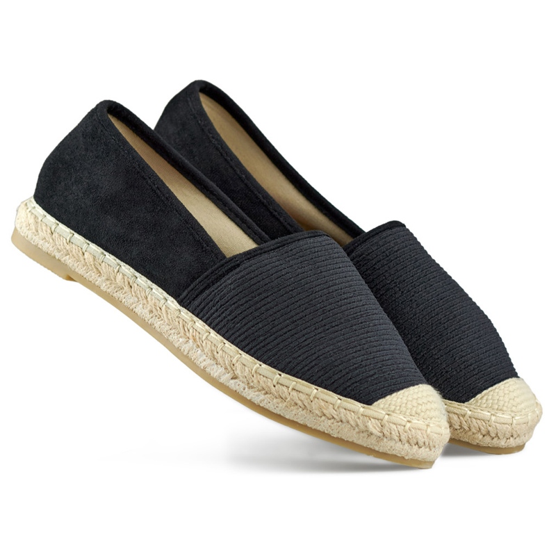 Black classic women's espadrilles Black classic women's espadrilles