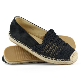 Classic black women's espadrilles
