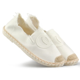 Classic white women's espadrilles