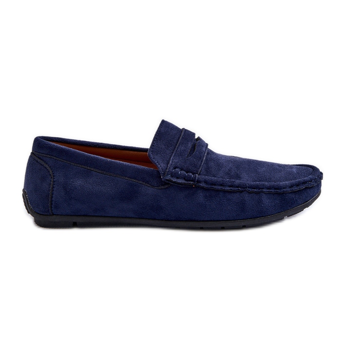 Mckeylor Men's Eco Suede Moccasins, Navy Blue Mckeylor Men's Eco Suede Moccasins, Navy Blue