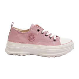 Women's Sneakers on a Massive Sole Big Star NN274129 Pink