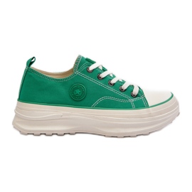 Women's Sneakers on a Massive Sole Big Star NN274130 Green