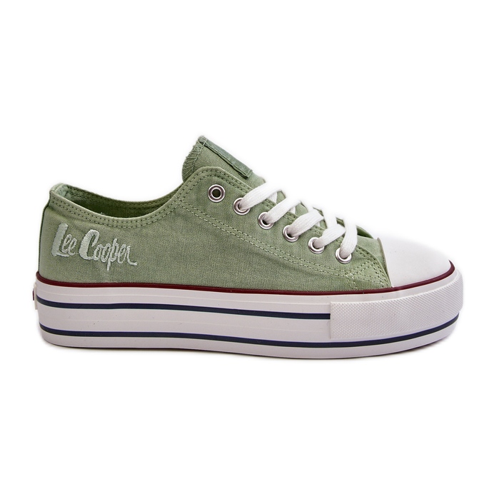 Women's Sneakers With a Thick Sole Lee Cooper LCW-24-31-2217 Green Women's Sneakers With a Thick Sole Lee Cooper LCW-24-31-2217 Green