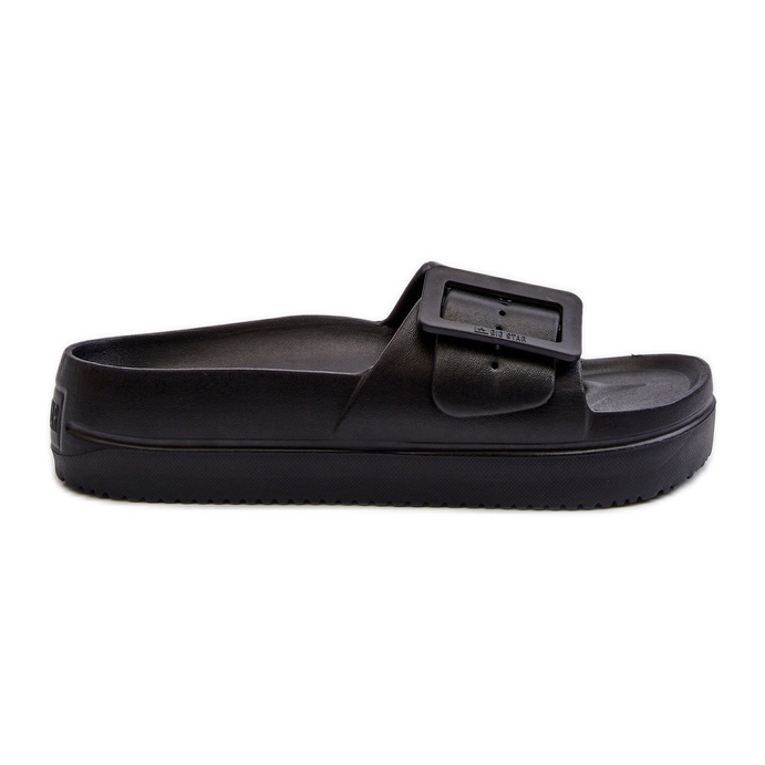 Women's Foam Flip-flops On The Platform With Buckle Big Star NN274A662 Black