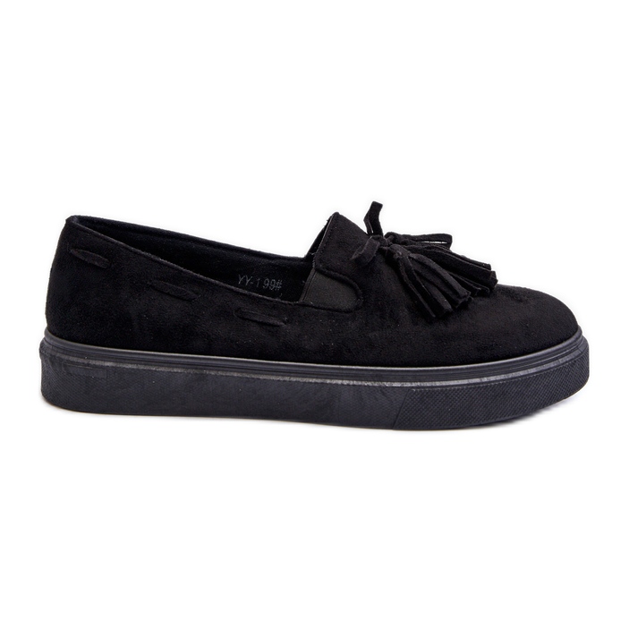 Women's Espadrilles with Fringes Black Elorvia