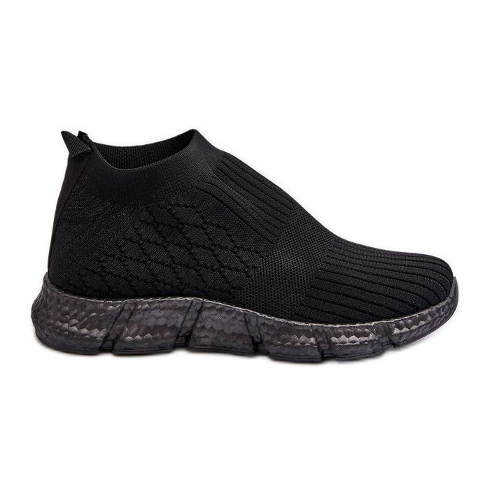 Women's Black Liraelia Slip-on Sports Sock Shoes