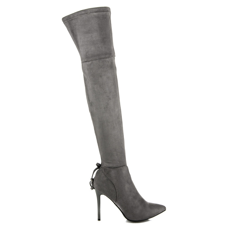 Vices Boho boots on a high heel grey