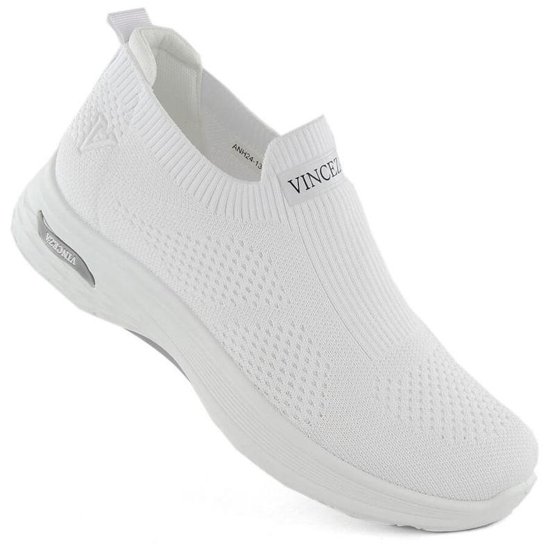 Women's white slip-on sports shoes Vinceza 13592 Women's white slip-on sports shoes Vinceza 13592