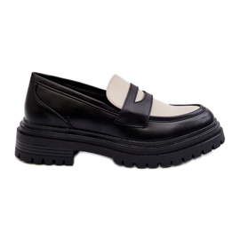 Women's Moccasins With Flat Heels and Platform Black Kaldira Women's Moccasins With Flat Heels and Platform Black Kaldira