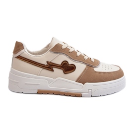 Women's Platform Sneakers Beige Zeparine