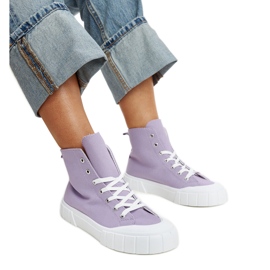 Purple Vinka high-top sneakers