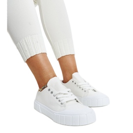 Eduard's white fabric sneakers