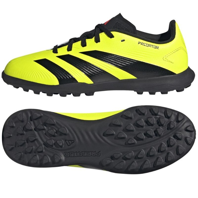 Adidas Predator League L Tf Jr IG5444 football shoes yellow Adidas Predator League L Tf Jr IG5444 football shoes yellow