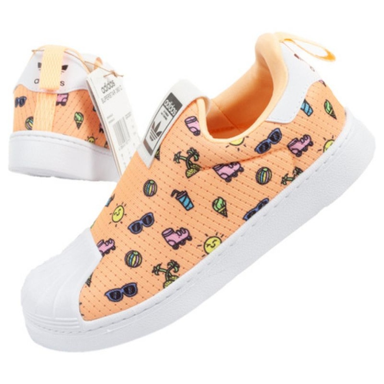 Adidas Superstar Jr GX3301 shoes orange