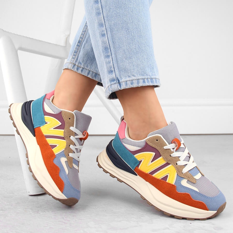 Colorful women's sports shoes Atletico 23718 multicolored