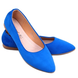 Keys Sky Blue leather insole ballerinas