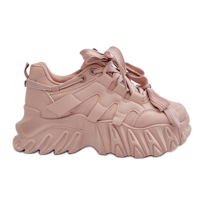 Women's Sneakers on a Chunky Sole, Pink Ellerai