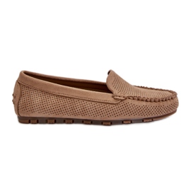 Women's Suede Moccasins Dark Beige Ranica