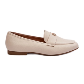 Women's Flat Heel Moccasins Beige Sylvaine