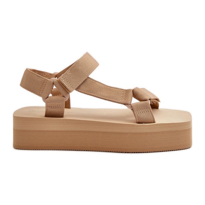 Women's Platform Sandals Beige Edireda