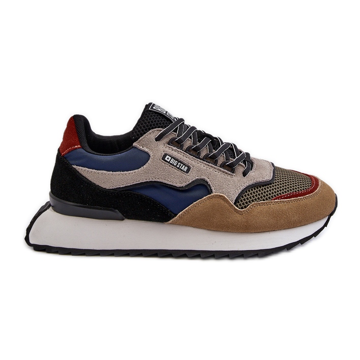 Men's Sneakers Big Star NN174320 Memory Foam System Beige-Blue