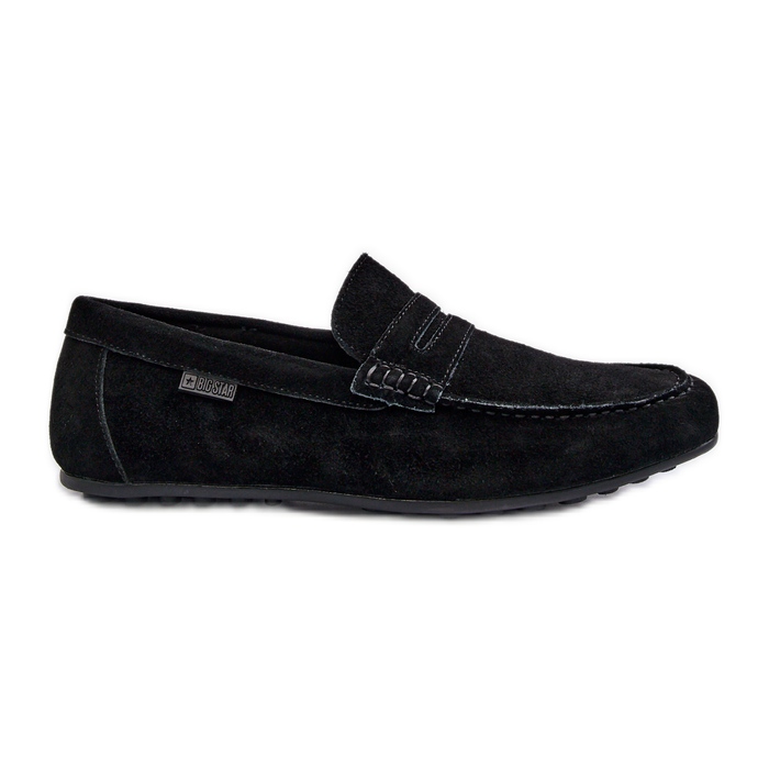 Men's Suede Moccasins Big Star NN174224 Black Men's Suede Moccasins Big Star NN174224 Black