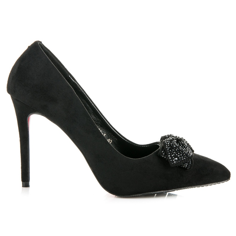 Vices Pumps with a bow black