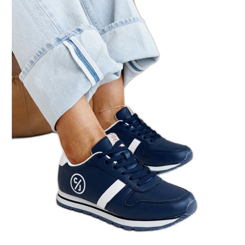 Navy blue women's sneakers by Cross Jeans Navy blue women's sneakers by Cross Jeans