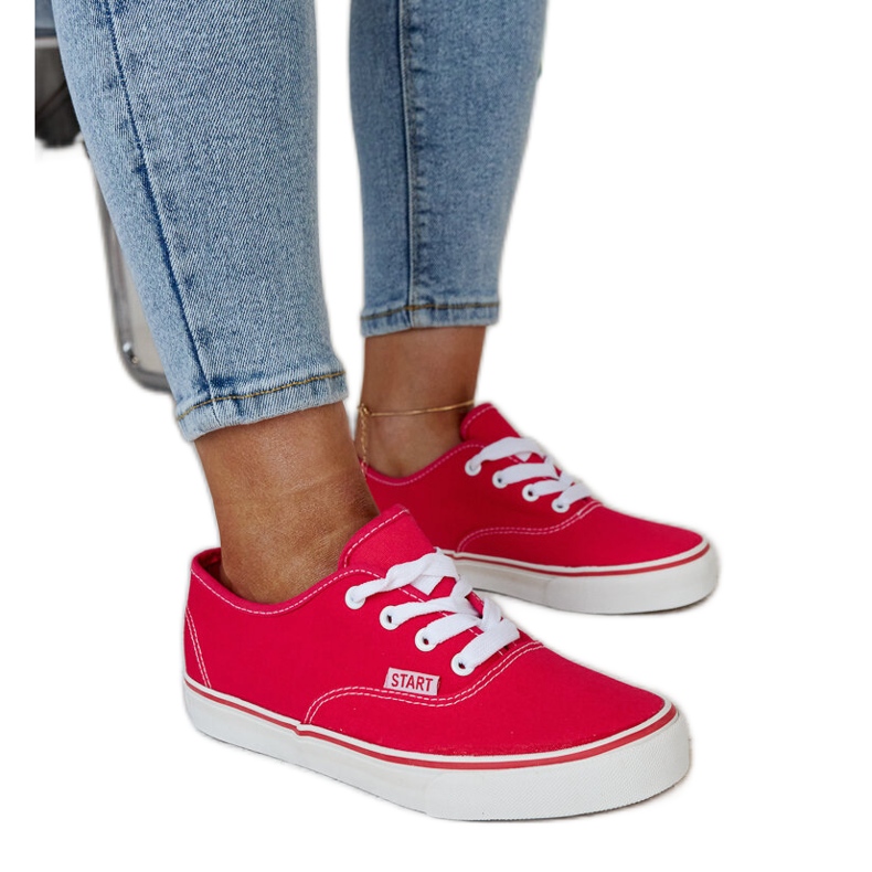 Dark pink classic Erla sneakers Dark pink classic Erla sneakers