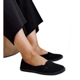 Black Wordana slip-on sneakers